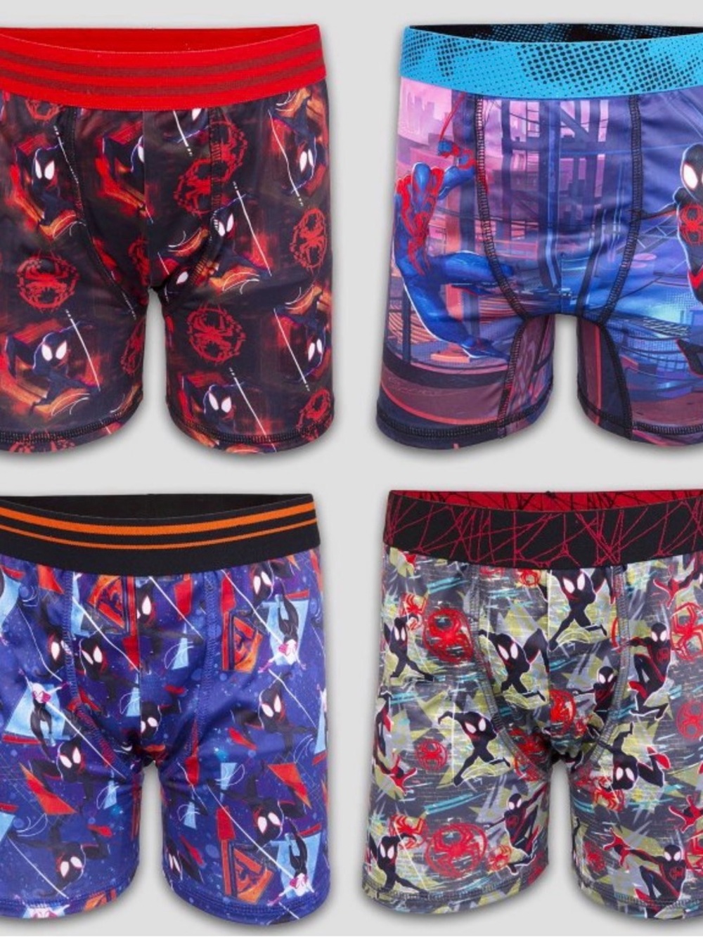 (8) Never Worn Spider-Man Miles Morales Boys' Boxer Briefs - Multicolor